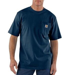 Carhartt Men's K87 Loose Fit Short Sleeve T-Shirt - XL Navy